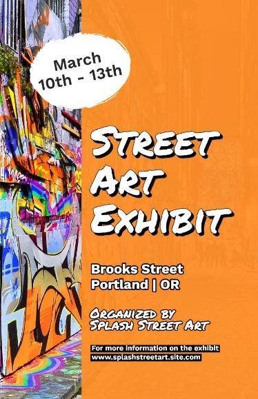 Orange Street Art Exhibit Poster