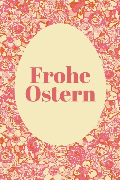 Yellow Pink Sophisticated Easter Postcard