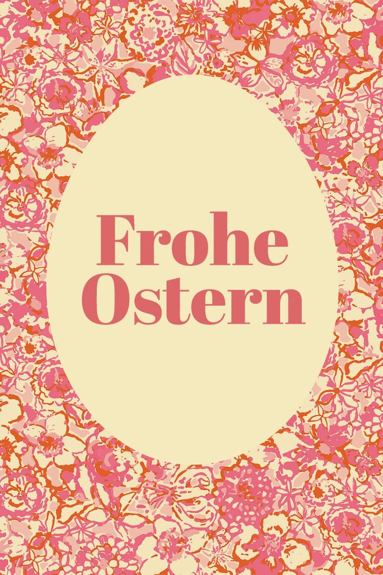 Yellow Pink Sophisticated Easter Postcard