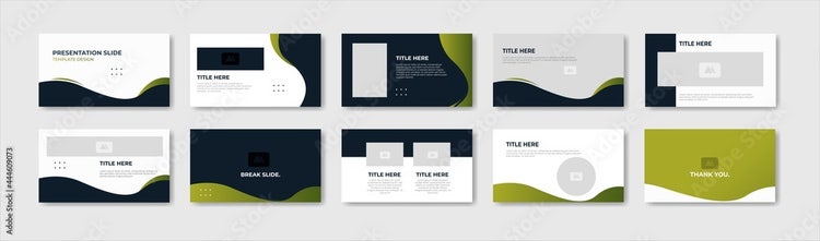 Business presentation template design. Minimalis, modern and keynote vector illustration