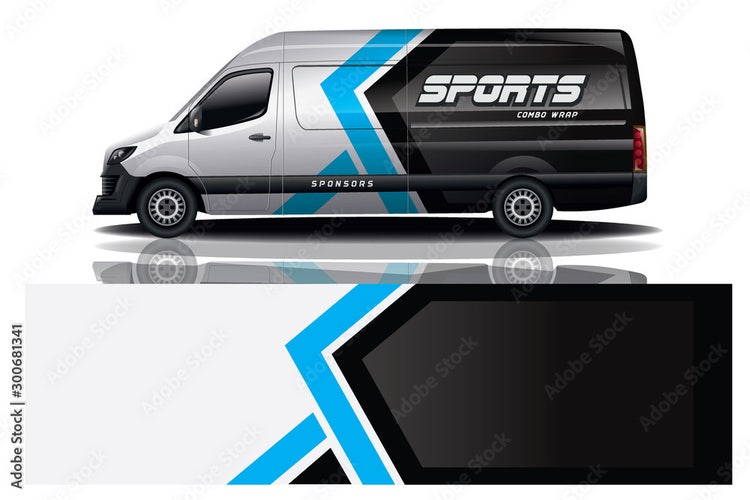 Van car Wrap design for company