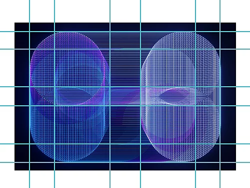 Ein Hintergrundmuster im Rasterstil, das mit dem Linienzeichner-Werkzeug erstellt wurde.