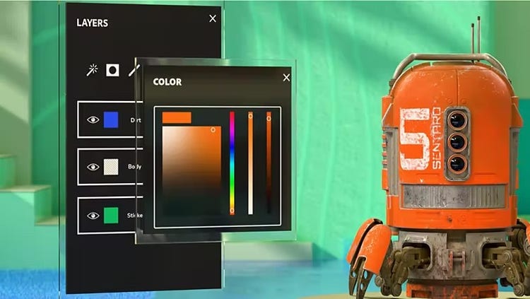 Udforsk basisprincipperne i Substance 3D Painter video.