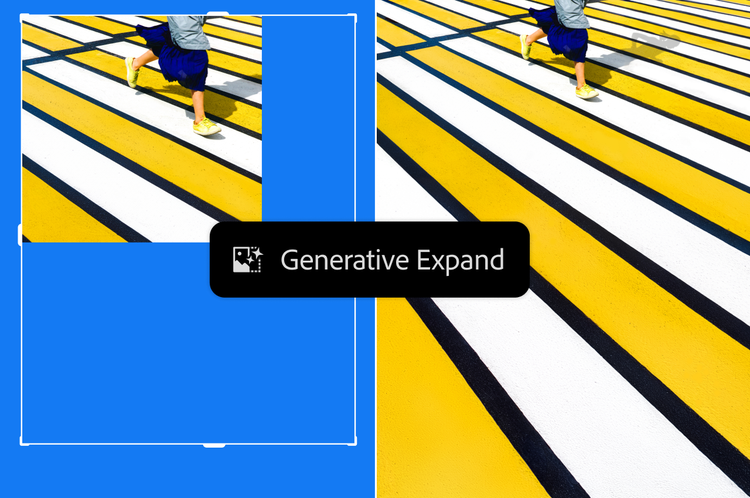 Generativ udvidelse i Photoshop