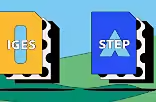 IGES vs STEP file image