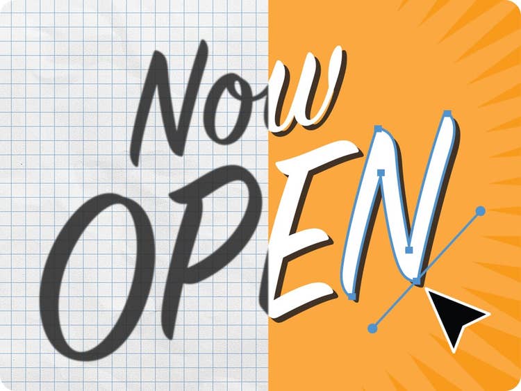 Käsitsi kirjutatud teksti muutmine graafikaks.