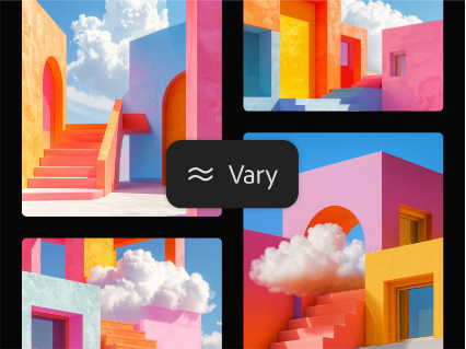 Architectural moodboard with vivid staircases and arches in warm and cool tones, ideal for design planning.