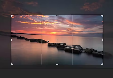 An example of a photo being resized.