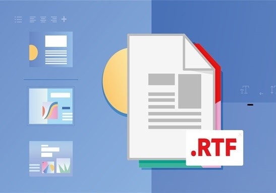 Illustration RTF-archivo.