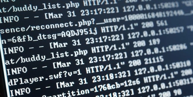 Ejemplo del propio archivo de registro.