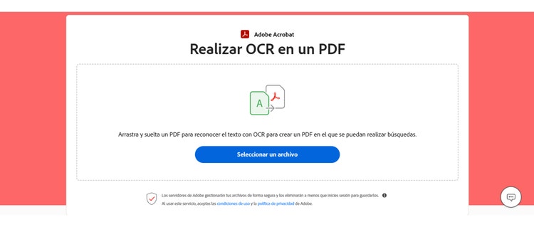 https://www.adobe.com/es/acrobat/online/ocr-pdf.html | Captura de pantalla ilustrando cómo realizar OCR en un PDF