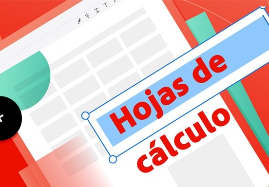 La imagen recrea una ilustración referente a archivos de hojas de cálculo