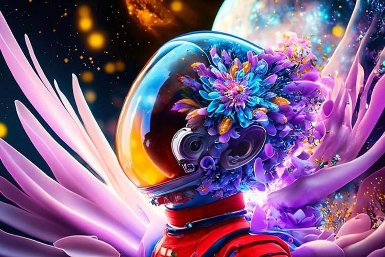 Imagen espacial de colores