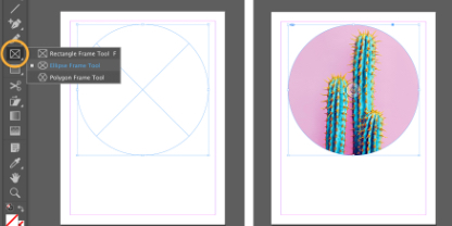 Captura de pantalla de un folleto en proceso de creación