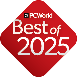 Distintivo Best of 2025 de PCWorld que premia a Adobe Acrobat como el mejor editor de PDF.
