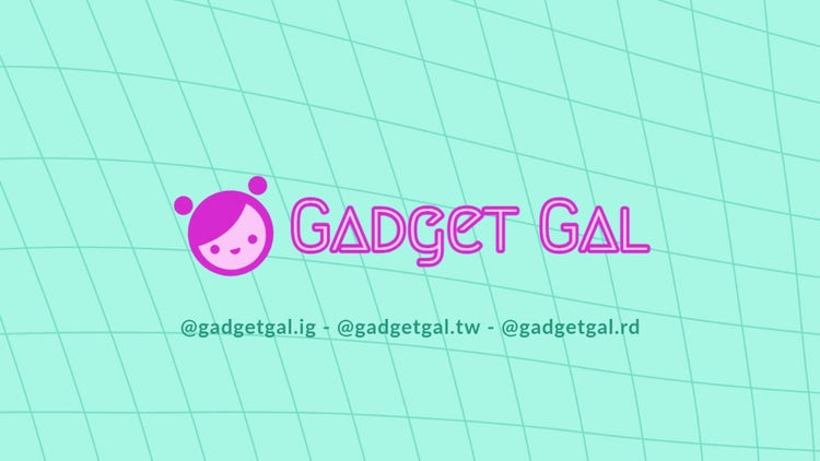 Pink & Green Neon Gadget Gal Youtube Channel Art