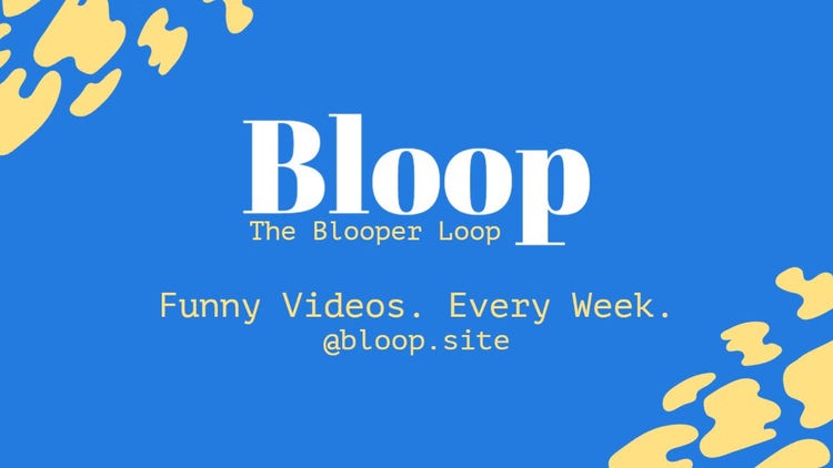 Set Blue, Orange and Yellow Blooper YouTube Channel Art