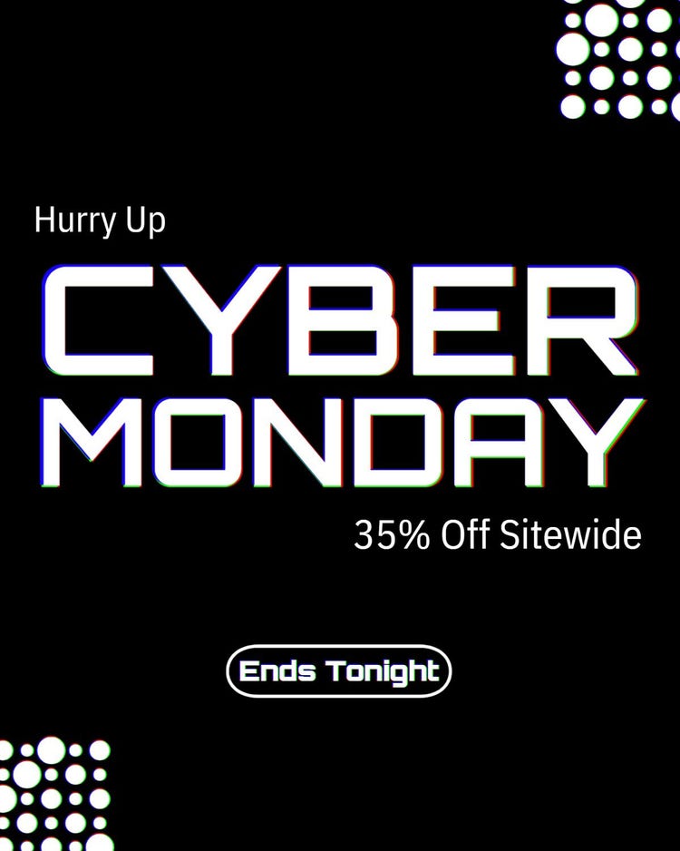 Black and White Cyber Monday Instagram Feed Ad