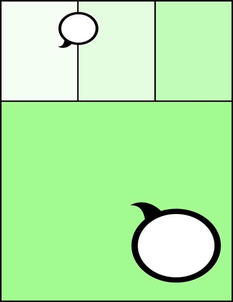 green four panel comic maker