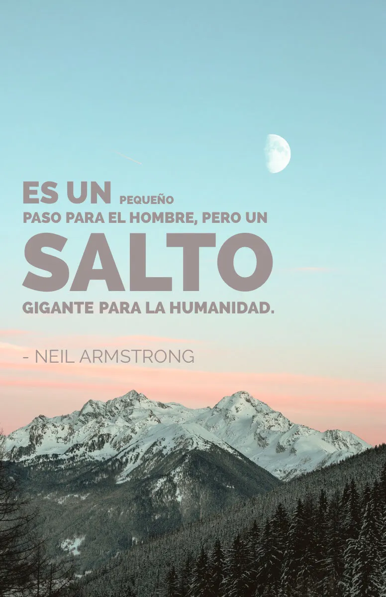 neil armstrong quote poster