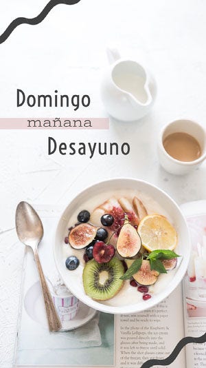 sunday breakfast instagram story Tamaño de Imagen de Instagram