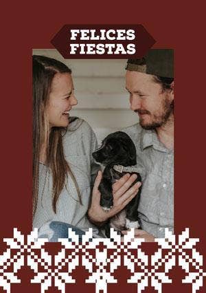Felices fiestas Tarjeta de Navidad