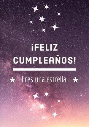 you’re a star birthday cards Invitación de cumpleaños