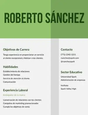 Roberto Sánchez Currículum vitae