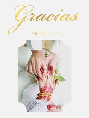 wedding rings wedding thank you cards Tarjeta de agradecimiento