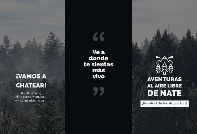 outdoor adventures travel brochures