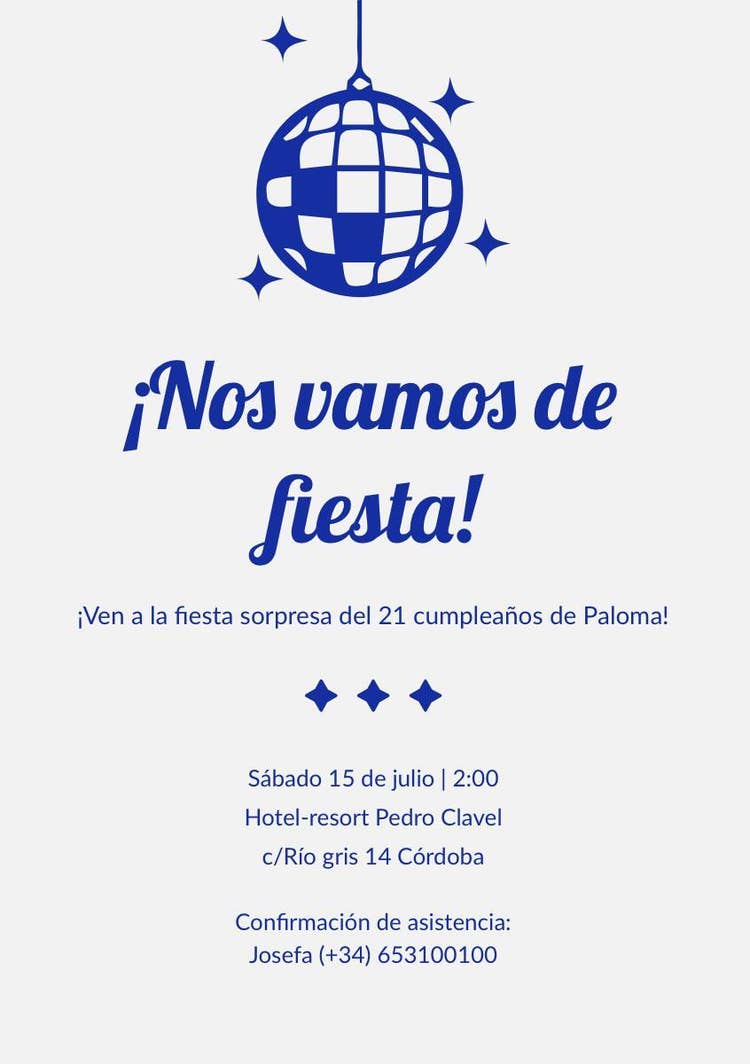 ¡Nos vamos de fiesta!