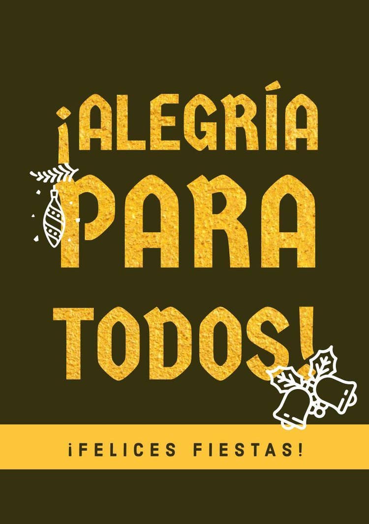 ¡Alegría para todos!