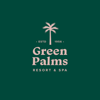 Green & Pink Resort & Spa Logo Las mejores fuentes para tu logotipo