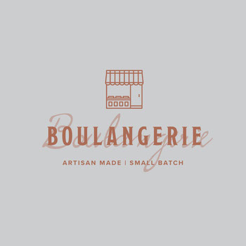 Gray & Brown Bakery Boulangerie Logo Las mejores fuentes para tu logotipo
