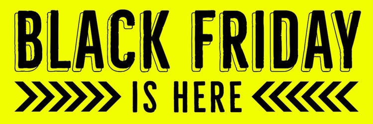 Black & Yellow Bright Graphic Black Friday Email Header