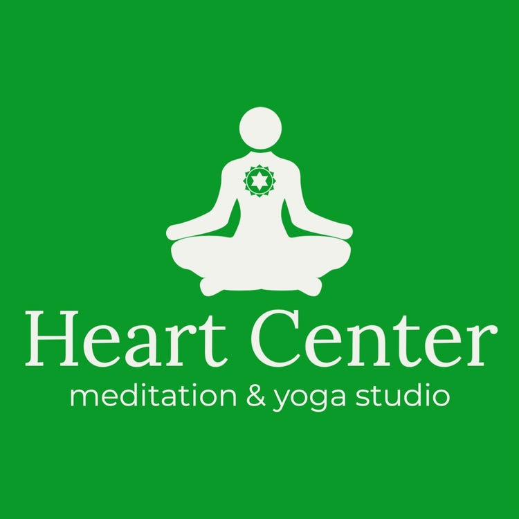 Green Yoga Meditation Figure Type Logo