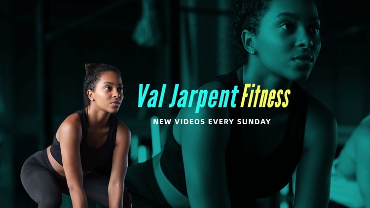 Blue & Yellow Weekly Fitness Session Youtube Channel Art