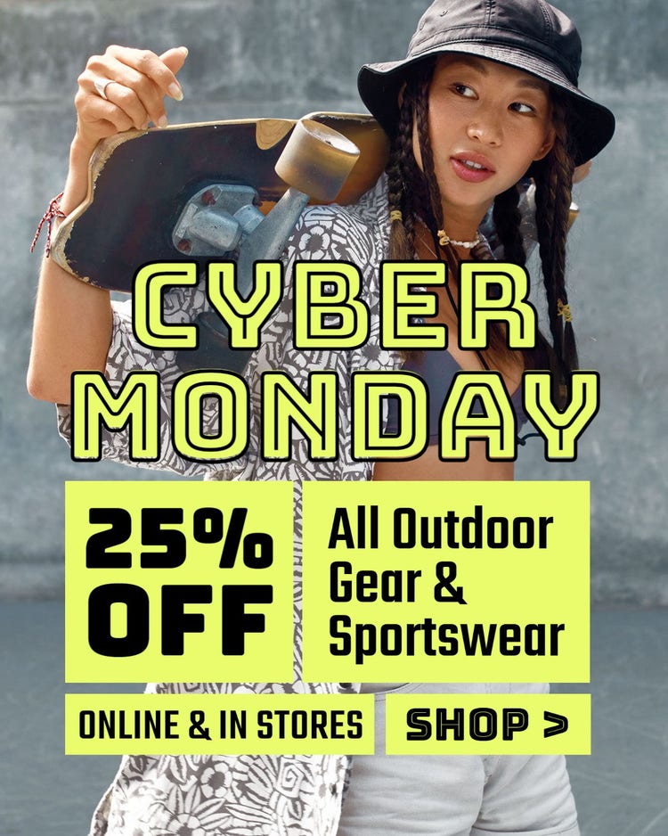 Yellow & Black Skateboard Sport Cyber Monday Instagram Feed Ad