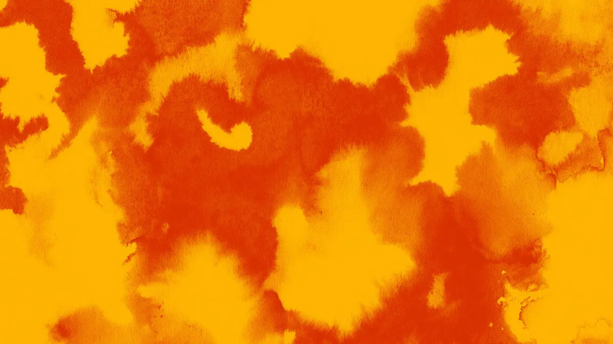 Orange Acid Washed Textured Background