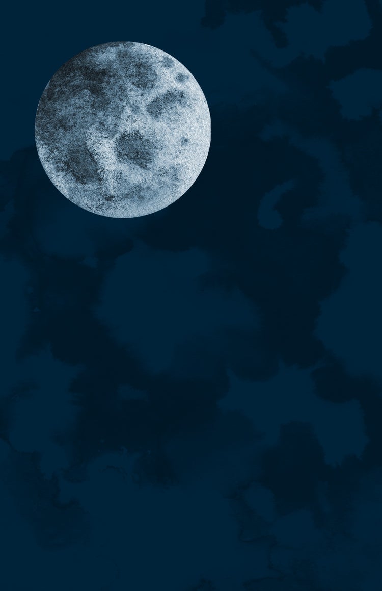 blue textured lunar poster background