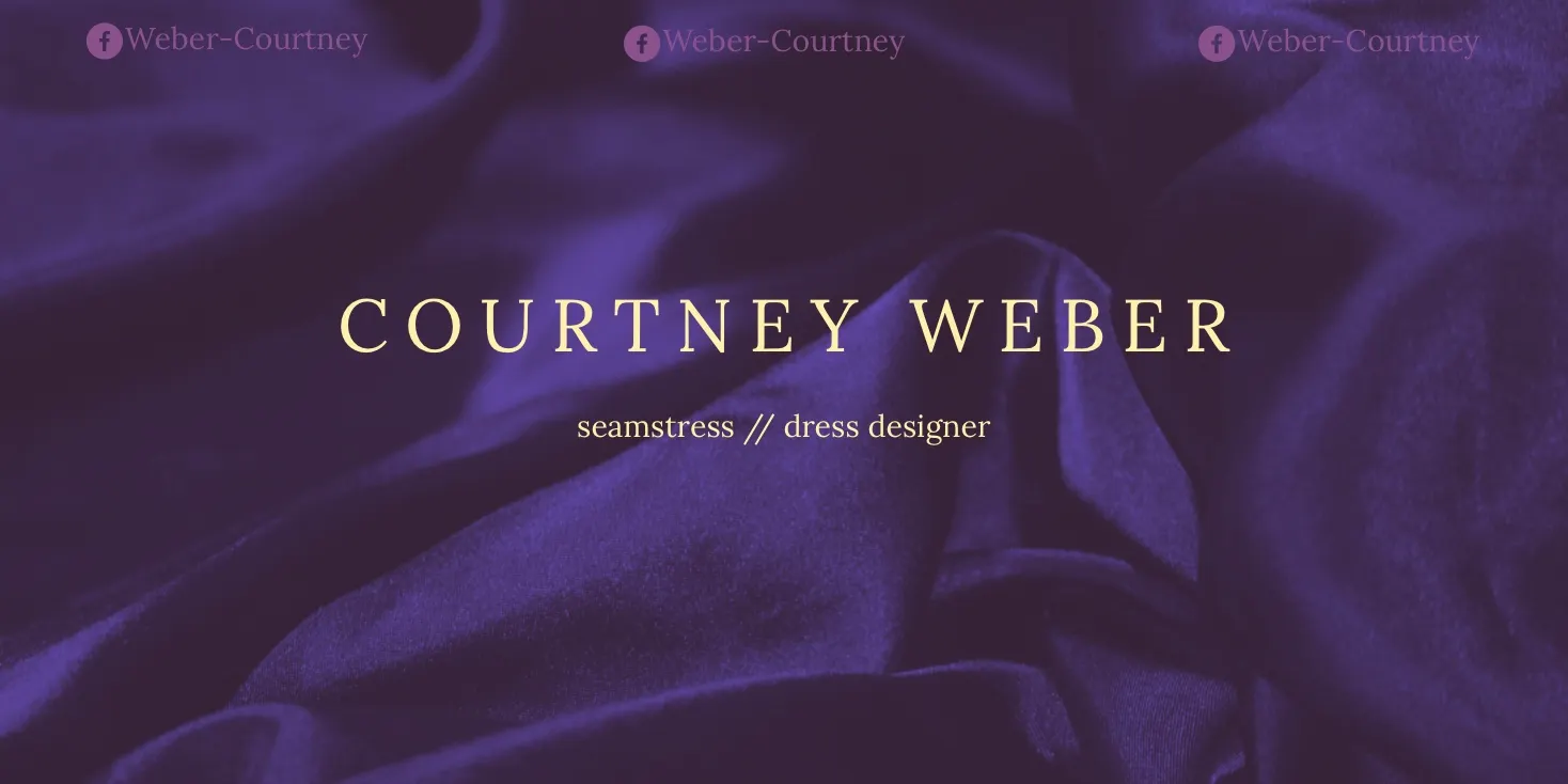 Purple Fashion Designer LinkedIn Banner