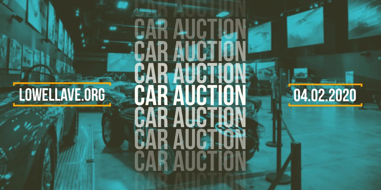 White and Blue Car Auction Eventbrite 