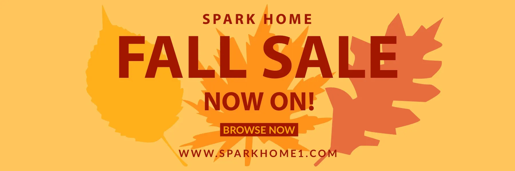 Yellow and Red Home Ware Sale Ad Facebook Banner