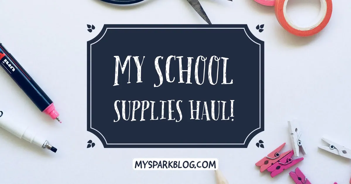 School Supply Blog Facebook Post Graphic