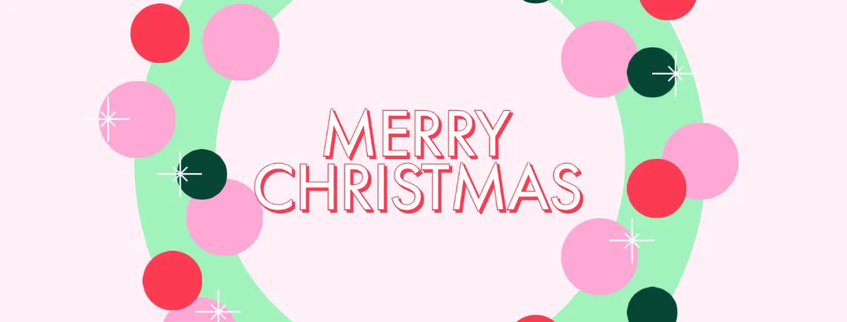 Pink Christmas Facebook Cover