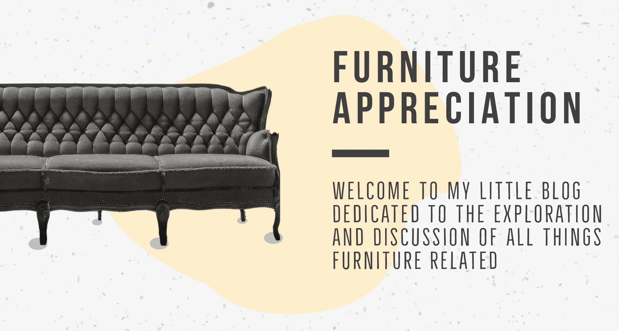Black and White Furniture Blog Banner 