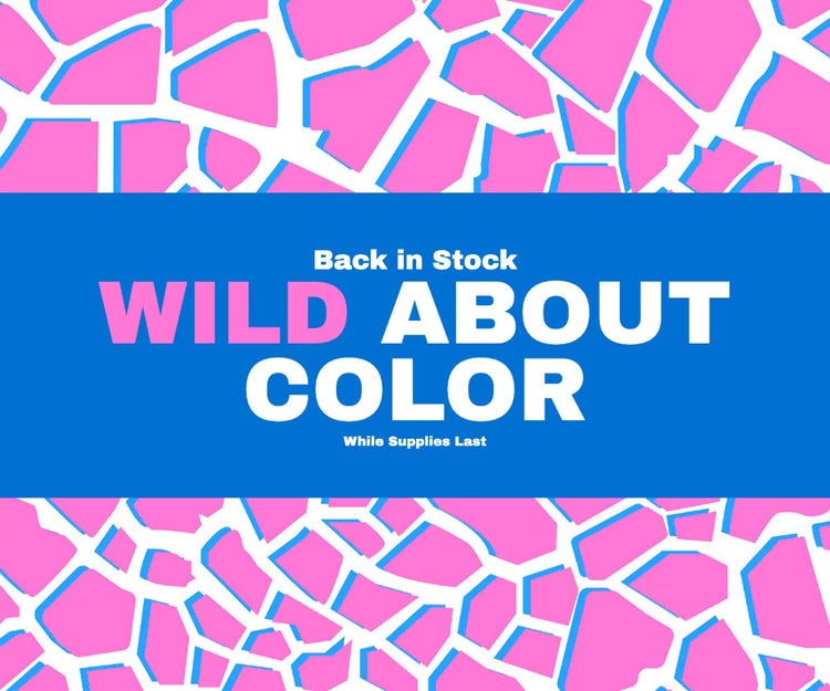 Pink and Blue Neon Safari Web Banner