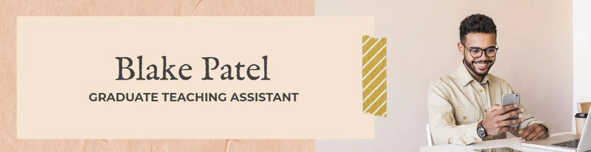 Brown and Beige Teaching Assistant LinkedIn Profile Cover