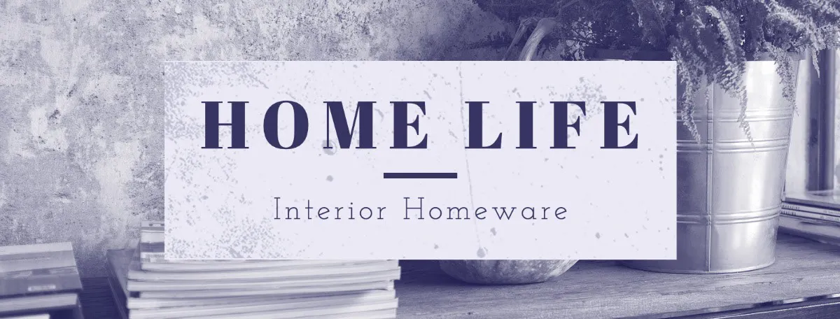 Purple and Lilac Home Life Interior Homeware Facebook Business Cover