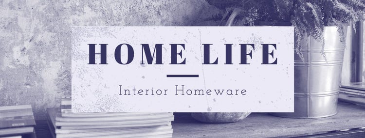 Purple And Lilac Home Life Interior Homeware Facebook Page Cover